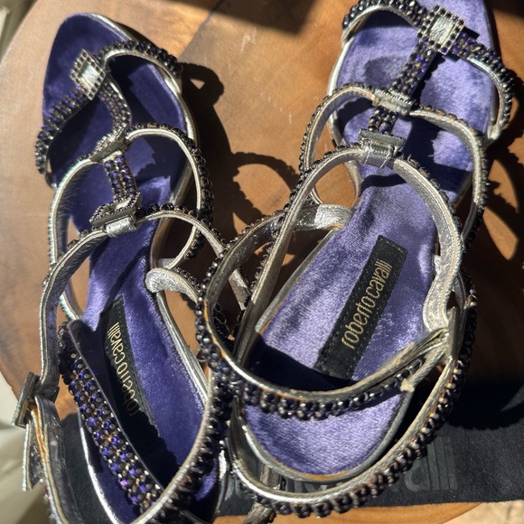 Roberto Cavalli Swarovski Crystal Jeweled purple - Picture 5 of 9